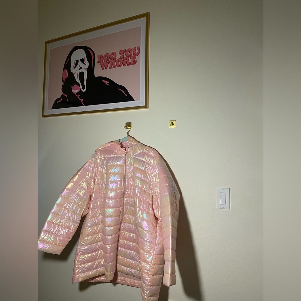Torrid Pink Iridescent Light Puff Jacket